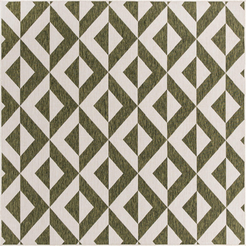 Urban Oasis Rugs Collection Area Rug - Highrise (Green) Square Green Main