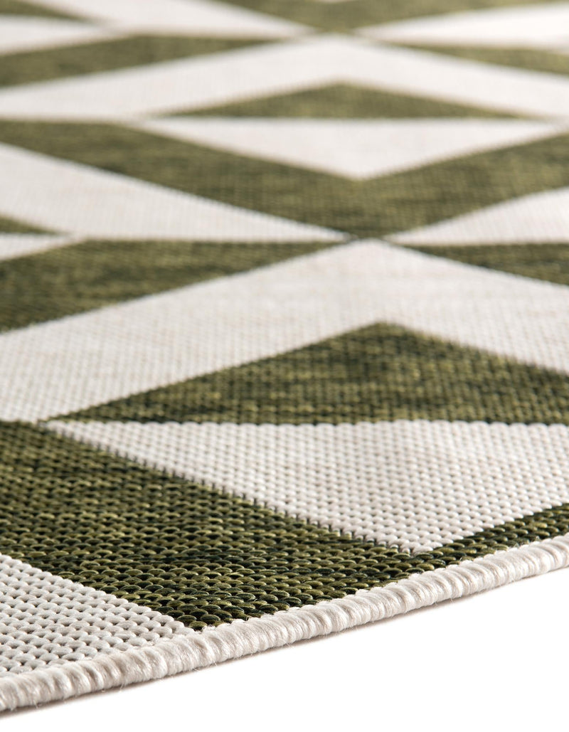 Urban Oasis Rugs Collection Area Rug - Highrise (Green) Round Green lifestyle 10