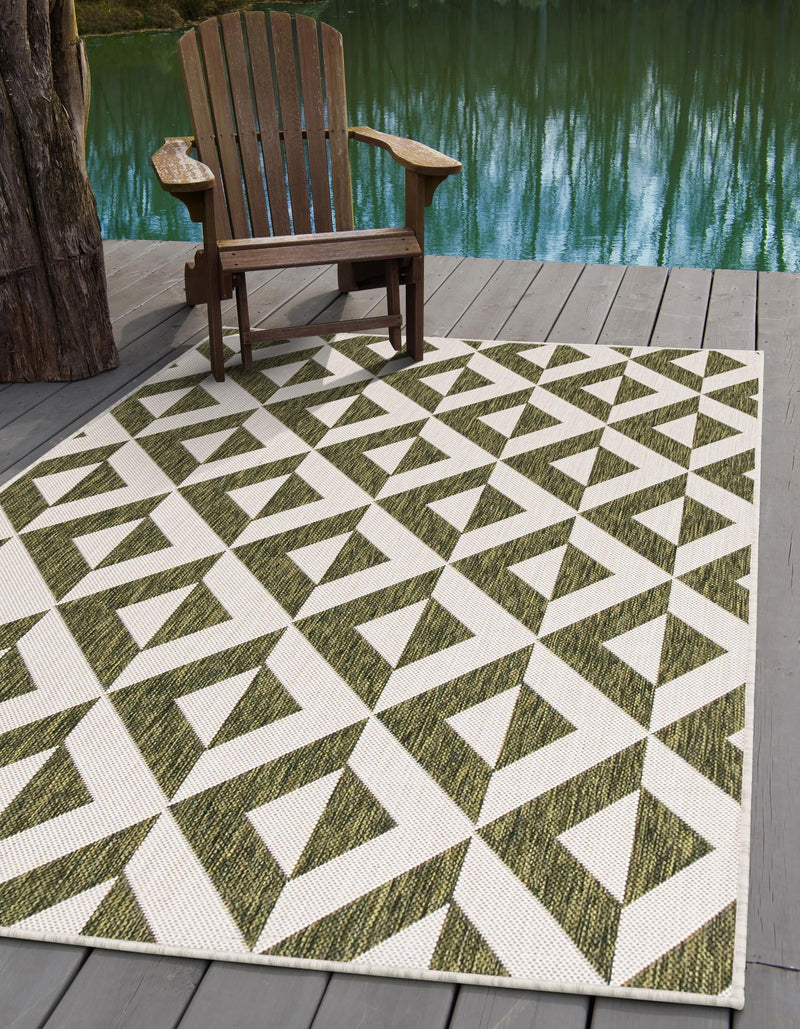 Urban Oasis Rugs Collection Area Rug - Highrise (Green) Rectangle Green lifestyle 0
