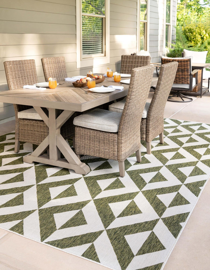 Urban Oasis Rugs Collection Area Rug - Highrise (Green) Rectangle Green lifestyle 3