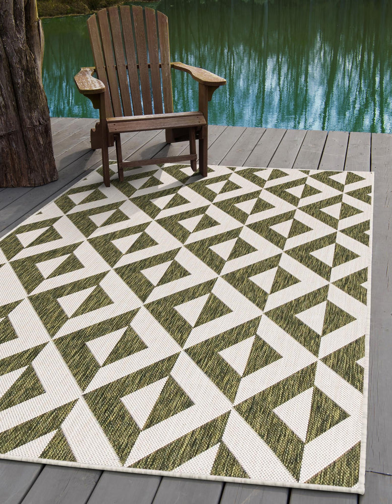 Urban Oasis Rugs Collection Area Rug - Highrise (Green) Rectangle Green lifestyle 2