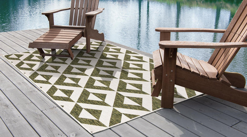 Urban Oasis Rugs Collection Area Rug - Highrise (Green) Rectangle Green lifestyle 4