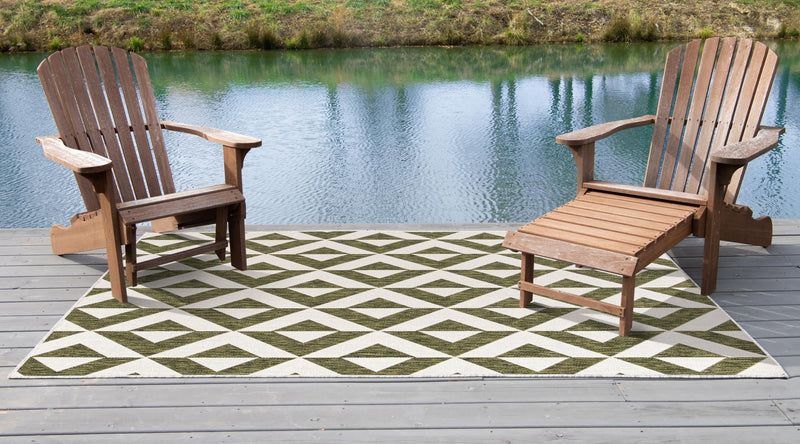 Urban Oasis Rugs Collection Area Rug - Highrise (Green) Rectangle Green lifestyle 7