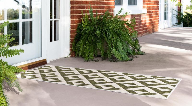 Urban Oasis Rugs Collection Area Rug - Highrise (Green) Runner Green lifestyle 2