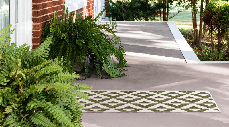 Urban Oasis Rugs Collection Area Rug - Highrise (Green) Runner Green lifestyle 3