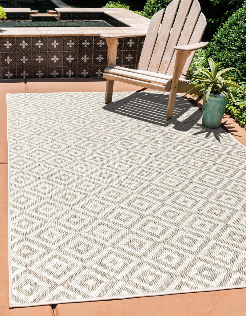 Urban Oasis Rugs Collection Area Rug - Rooftop (Light Gray) Rectangle Light Gray lifestyle 0