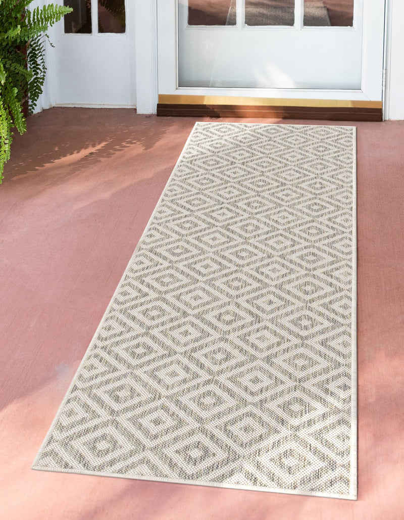 Urban Oasis Rugs Collection Area Rug - Rooftop (Light Gray) Runner Light Gray lifestyle 0
