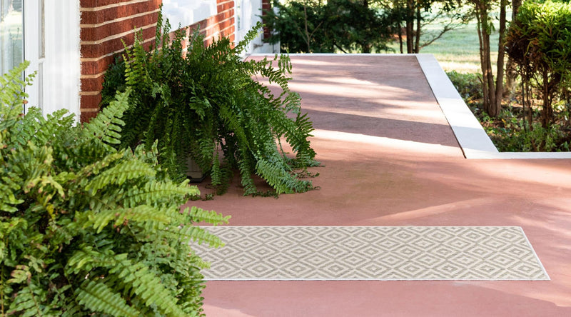 Urban Oasis Rugs Collection Area Rug - Rooftop (Light Gray) Runner Light Gray lifestyle 3