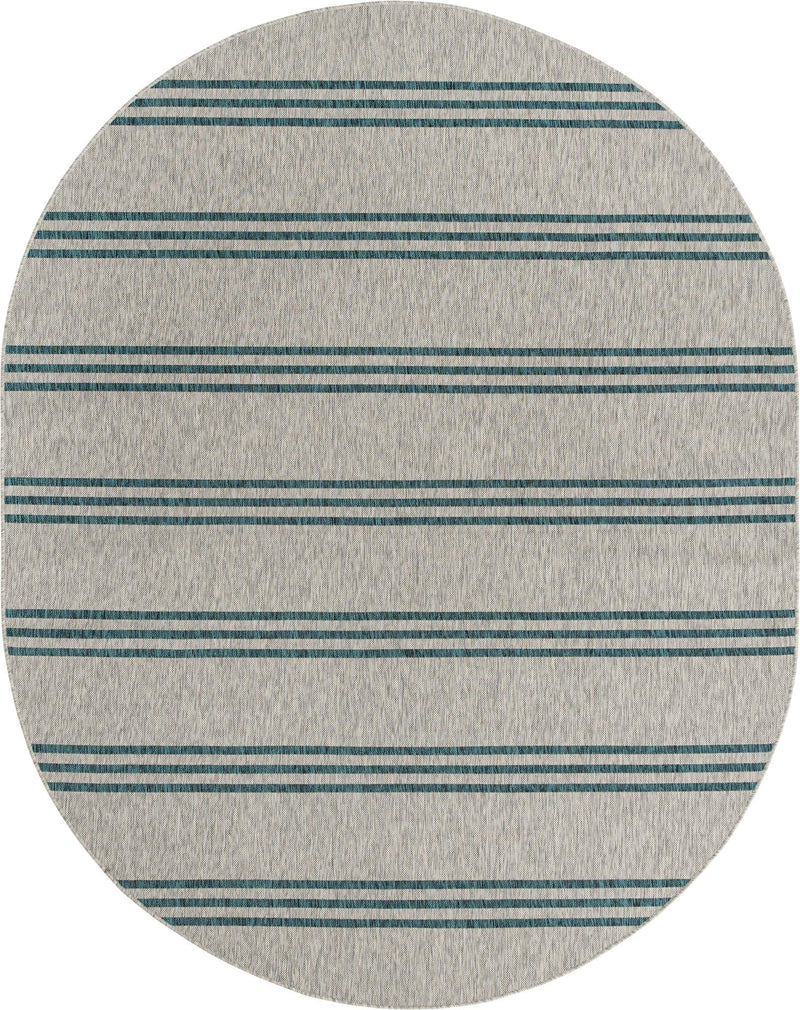 Urban Oasis Rugs Collection Area Rug - District (Light Gray) Oval Light Gray Main