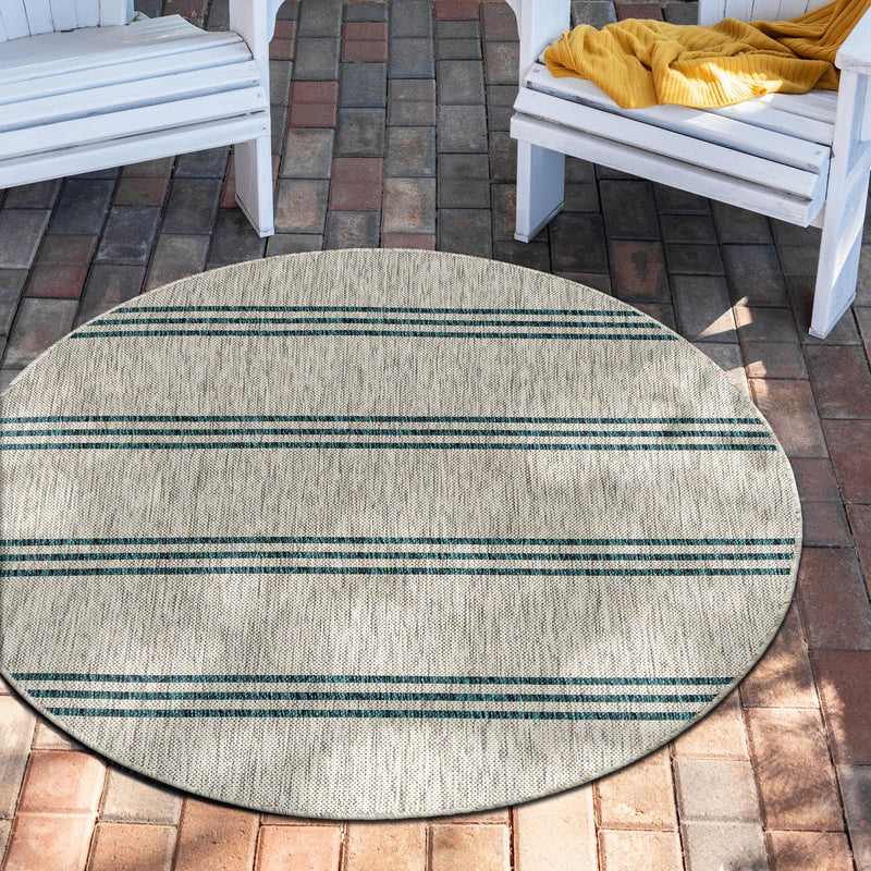 Urban Oasis Rugs Collection Area Rug - District (Light Gray) Round Light Gray lifestyle 0