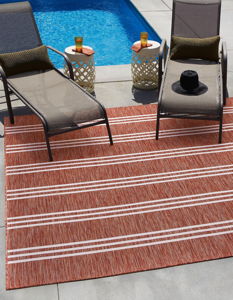 Urban Oasis Rugs Collection Area Rug - District (Rust Red) Square Rust Red lifestyle 0