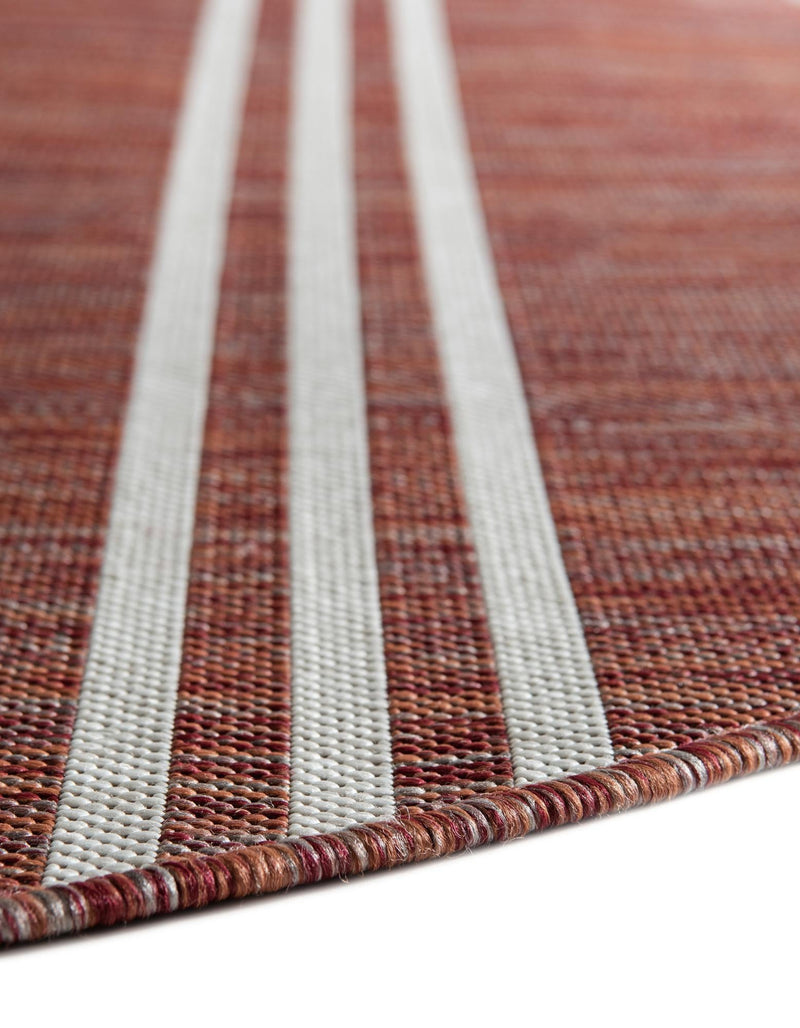 Urban Oasis Rugs Collection Area Rug - District (Rust Red) Round Rust Red lifestyle 10