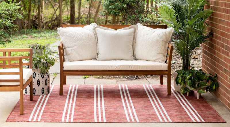 Urban Oasis Rugs Collection Area Rug - District (Rust Red) Rectangle Rust Red lifestyle 3