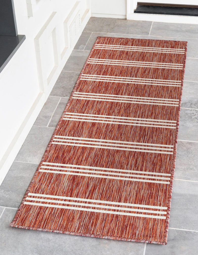Urban Oasis Rugs Collection Area Rug - District (Rust Red) Runner Rust Red lifestyle 0