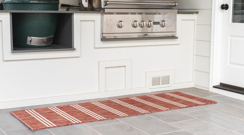 Urban Oasis Rugs Collection Area Rug - District (Rust Red) Runner Rust Red lifestyle 2
