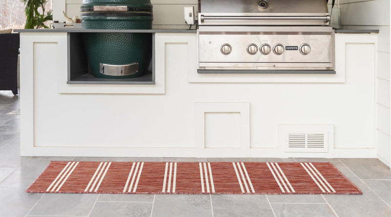 Urban Oasis Rugs Collection Area Rug - District (Rust Red) Runner Rust Red lifestyle 3