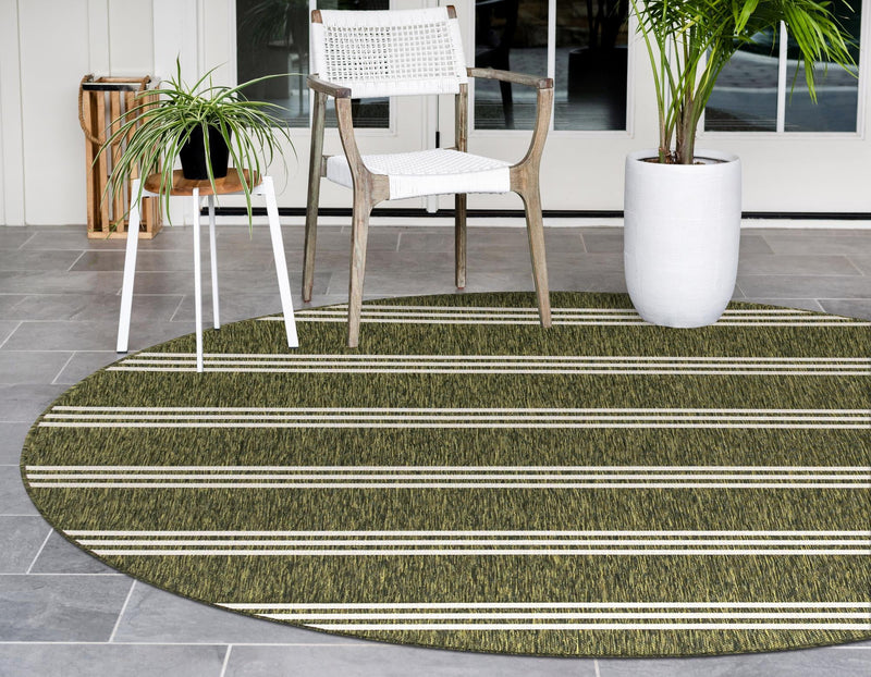 Urban Oasis Rugs Collection Area Rug - District (Green) Round Green lifestyle 2