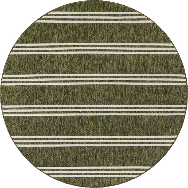 Urban Oasis Rugs Collection Area Rug - District (Green) Round Green Main