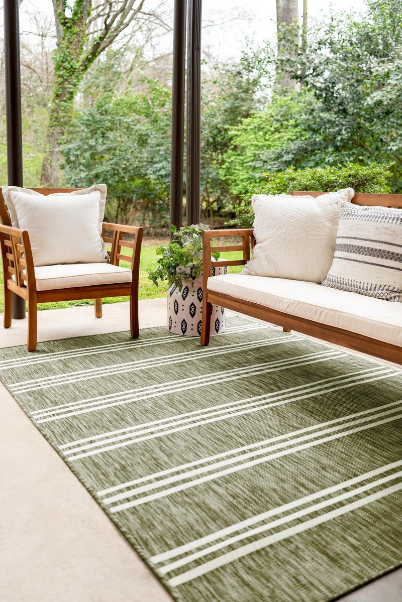 Urban Oasis Rugs Collection Area Rug - District (Green) Rectangle Green lifestyle 0