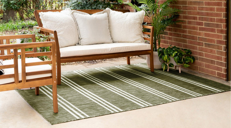Urban Oasis Rugs Collection Area Rug - District (Green) Rectangle Green lifestyle 2