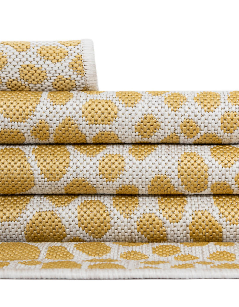 Urban Oasis Rugs Collection Area Rug - Terrace (Yellow Ivory) Square Yellow Ivory lifestyle 25