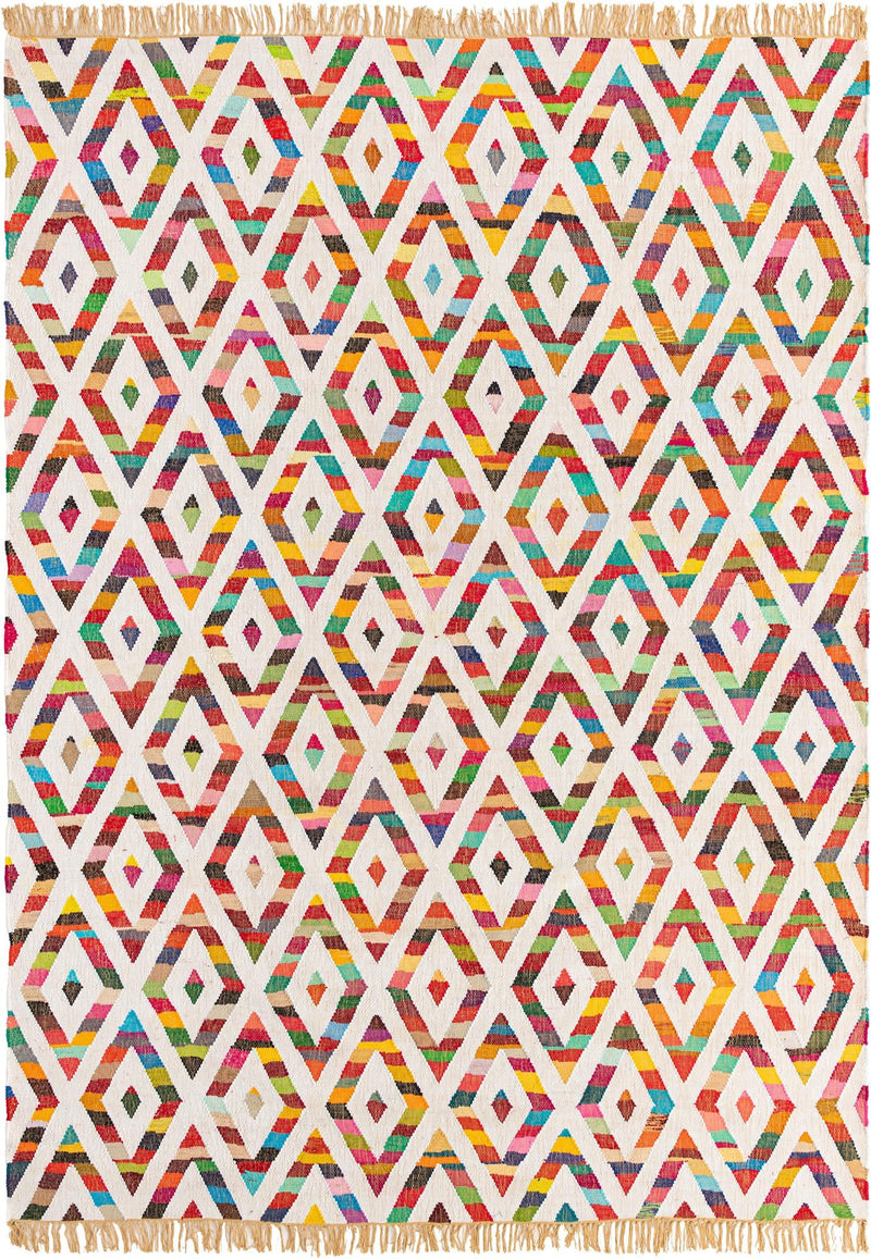 Tulum Trellis Collection Area Rug - Casablanca Rectangle Multi Main