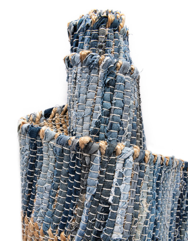 Osian Looms Collection Area Rug - Durham Rectangle Navy Blue lifestyle 54