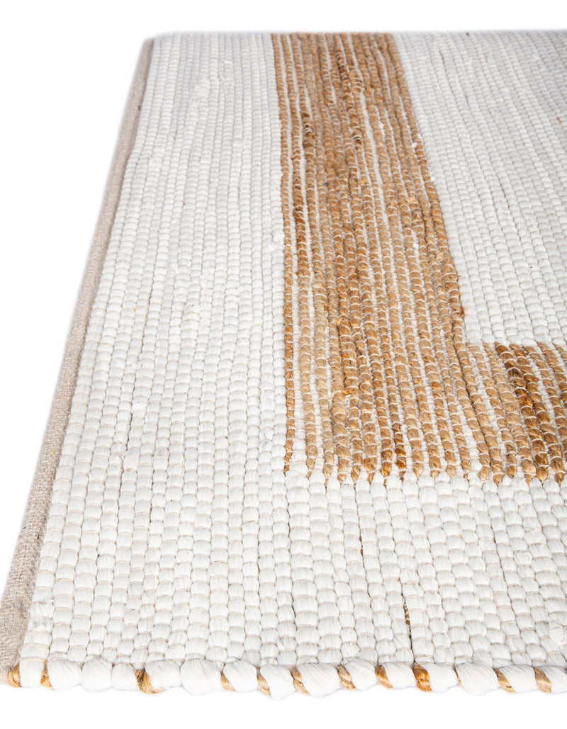 Osian Looms Collection Area Rug - Durham Rectangle White and Natural lifestyle 66
