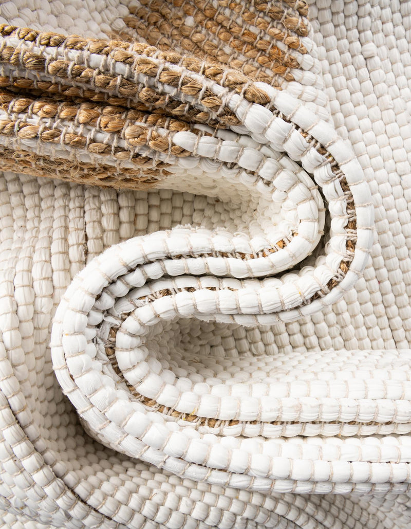 Osian Looms Collection Area Rug - Durham Rectangle White and Natural lifestyle 69
