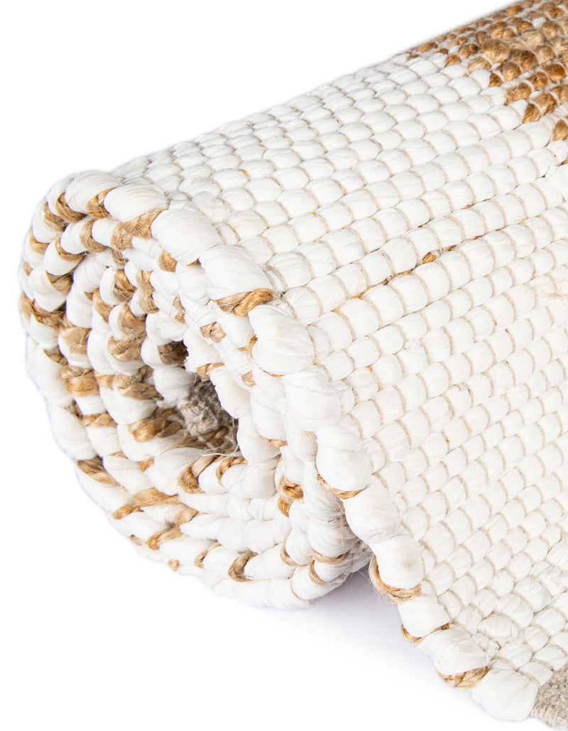 Osian Looms Collection Area Rug - Durham Rectangle White and Natural lifestyle 77