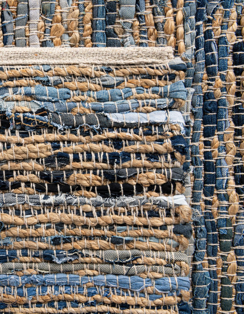 Himalaya Jute Collection Area Rug - Mumbai Rectangle Navy Blue lifestyle 64