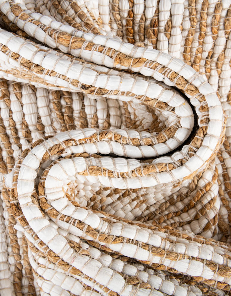 Himalaya Jute Collection Area Rug - Mumbai Rectangle White lifestyle 62