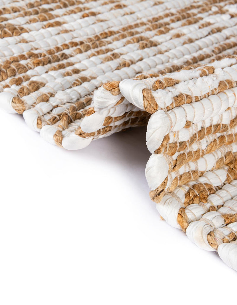 Himalaya Jute Collection Area Rug - Mumbai Rectangle White lifestyle 68