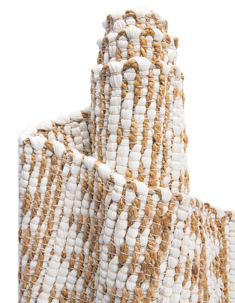 Himalaya Jute Collection Area Rug - Mumbai Rectangle White lifestyle 71