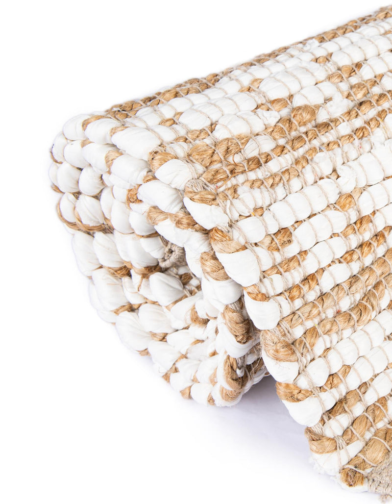 Himalaya Jute Collection Area Rug - Mumbai Rectangle White lifestyle 74