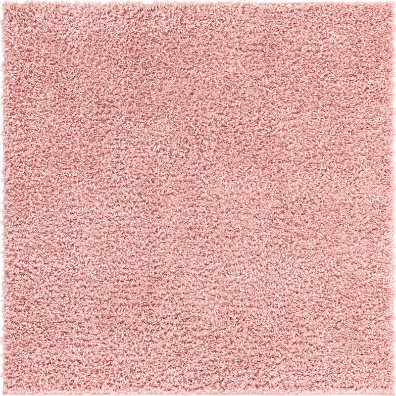 Alpine Plush Collection Area Rug - Cortina (Dusty Rose) Square Dusty Rose lifestyle 6