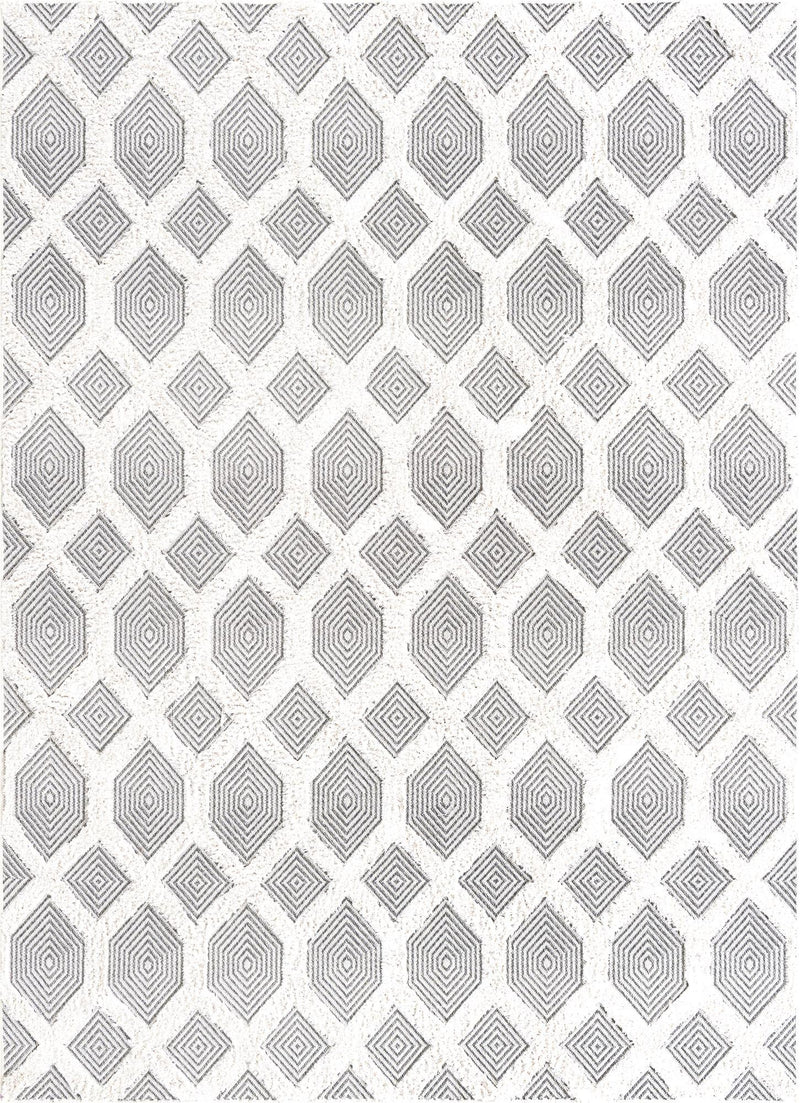 Marbella Meadows Collection Area Rug - Sierra Rectangle Anthracite Gray lifestyle 3