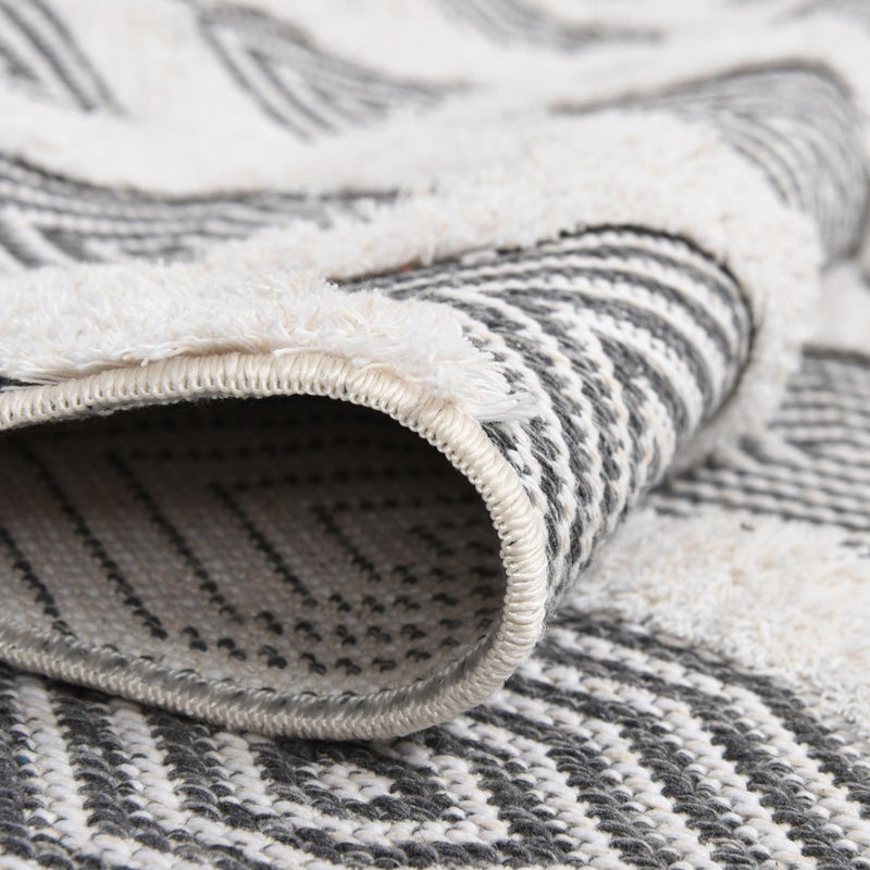 Marbella Meadows Collection Area Rug - Sierra Rectangle Anthracite Gray lifestyle 26