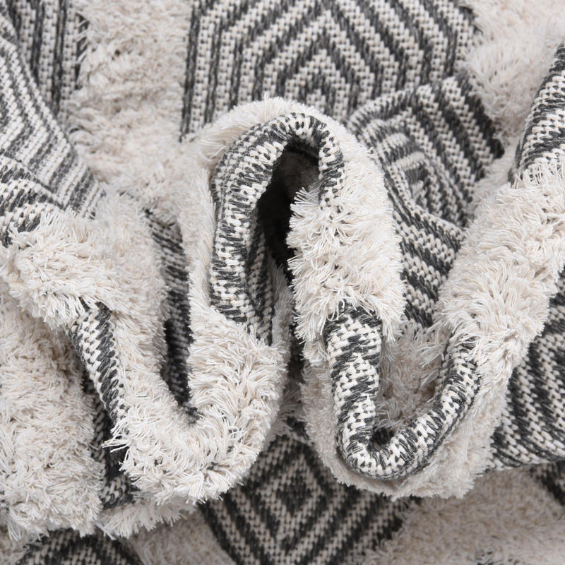 Marbella Meadows Collection Area Rug - Sierra Rectangle Anthracite Gray lifestyle 36