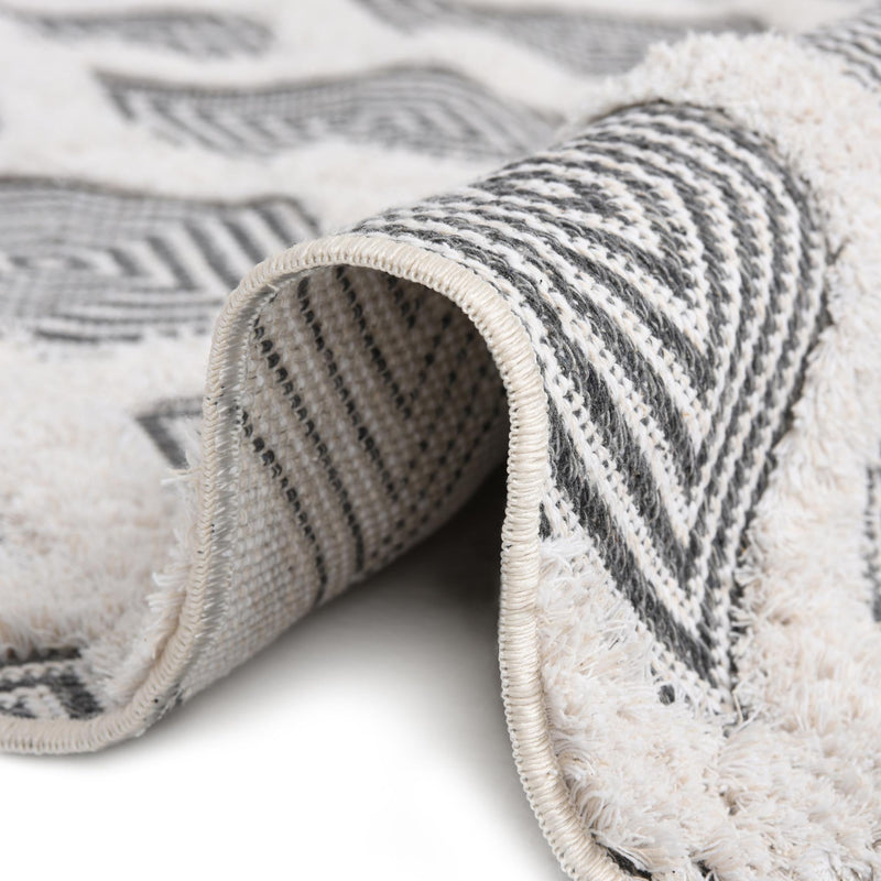 Marbella Meadows Collection Area Rug - Sierra Rectangle Anthracite Gray lifestyle 43