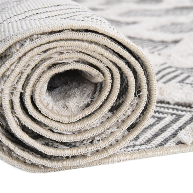 Marbella Meadows Collection Area Rug - Sierra Rectangle Anthracite Gray lifestyle 47