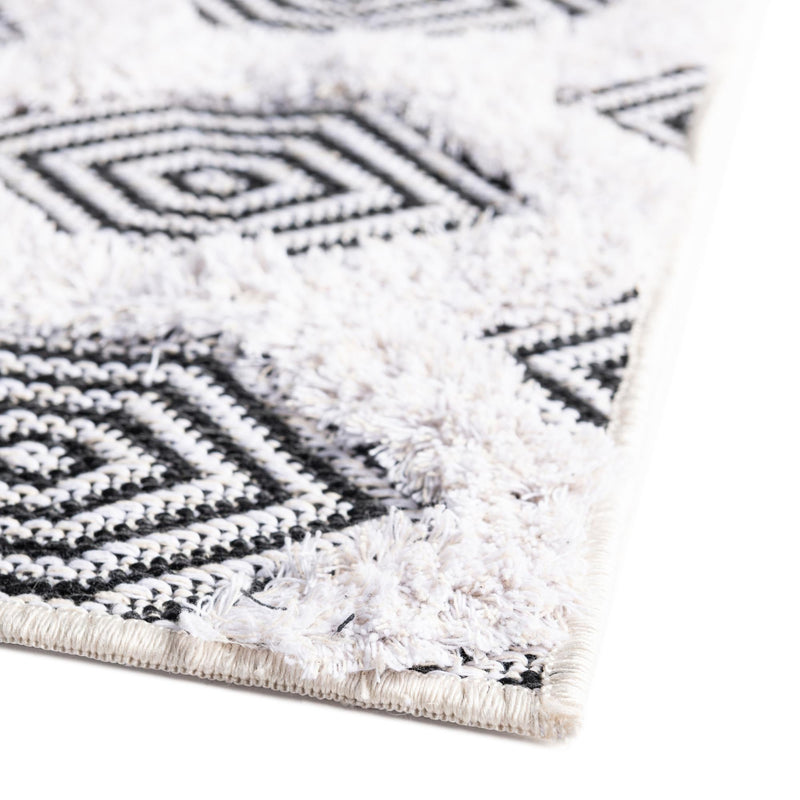 Marbella Meadows Collection Area Rug - Sierra Rectangle Black lifestyle 27