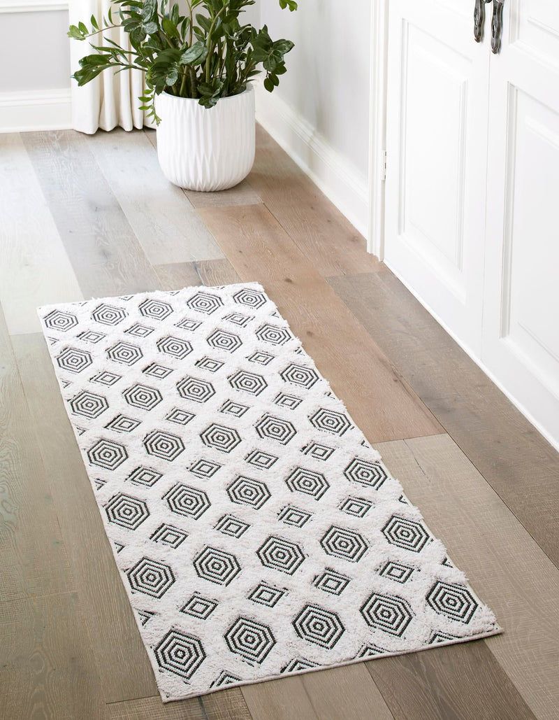 Marbella Meadows Collection Area Rug - Sierra Runner Black lifestyle 69