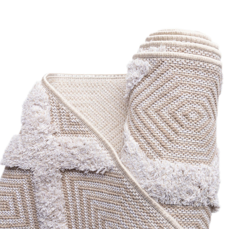 Marbella Meadows Collection Area Rug - Sierra Rectangle Beige lifestyle 44