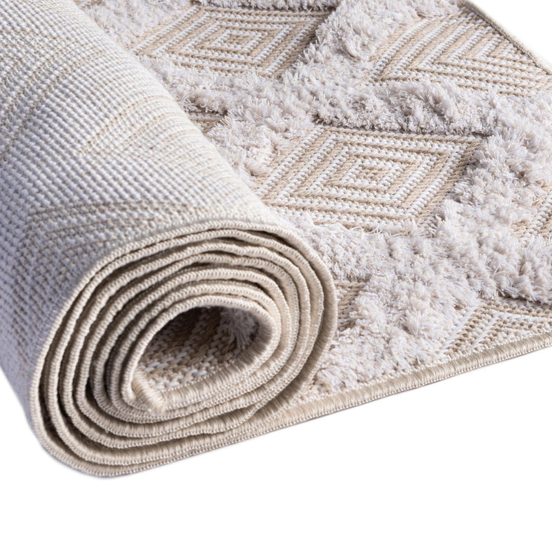 Marbella Meadows Collection Area Rug - Sierra Rectangle Beige lifestyle 46