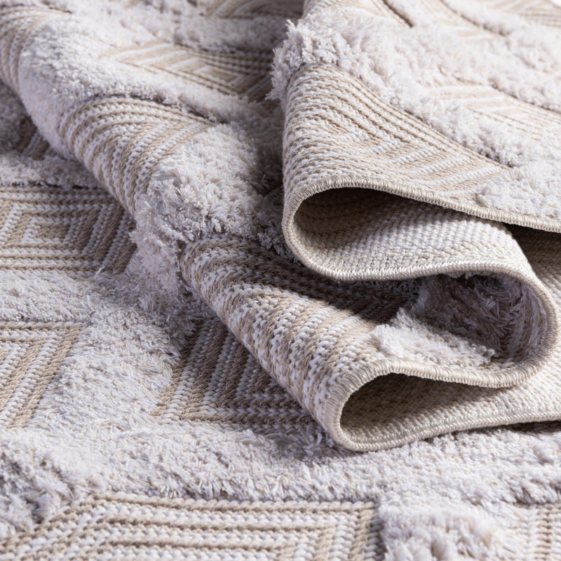 Marbella Meadows Collection Area Rug - Sierra Rectangle Beige lifestyle 48