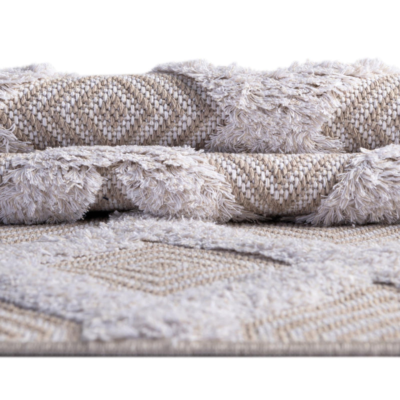 Marbella Meadows Collection Area Rug - Sierra Rectangle Beige lifestyle 50