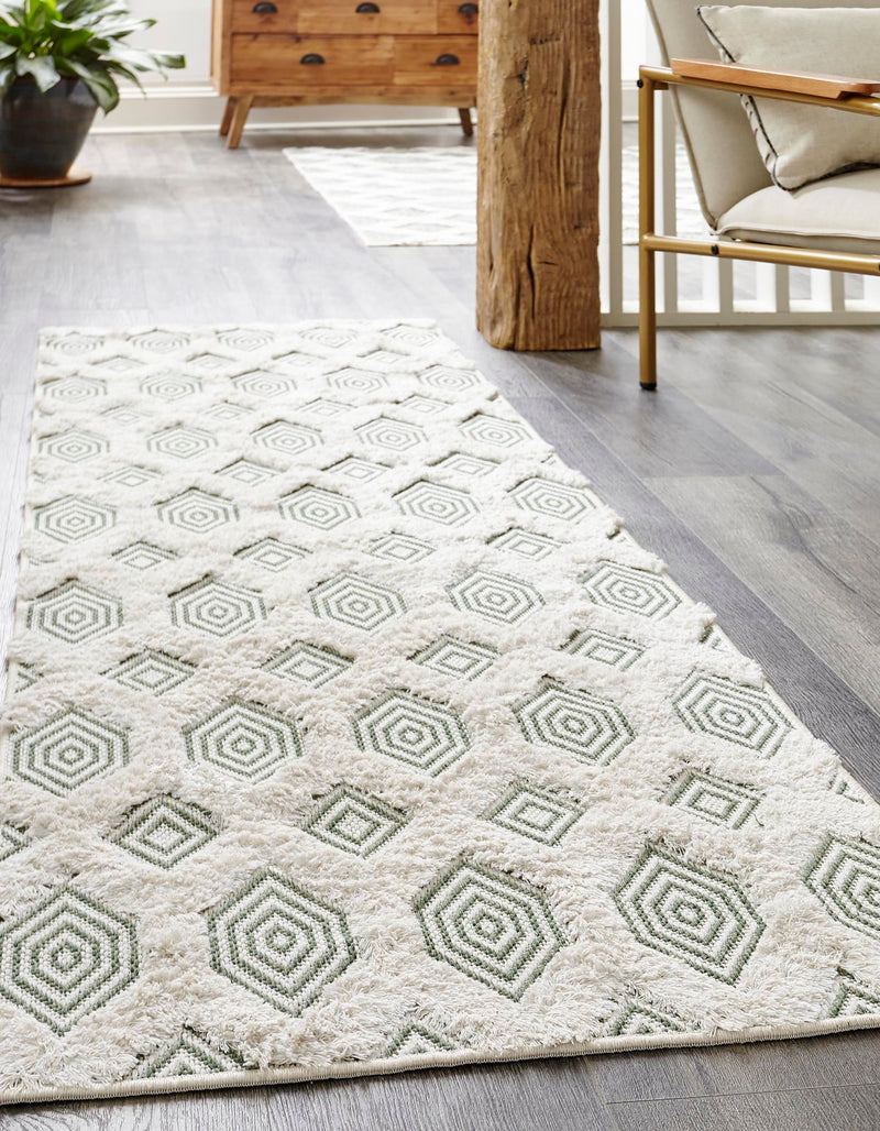 Marbella Meadows Collection Area Rug - Sierra Runner Green lifestyle 58