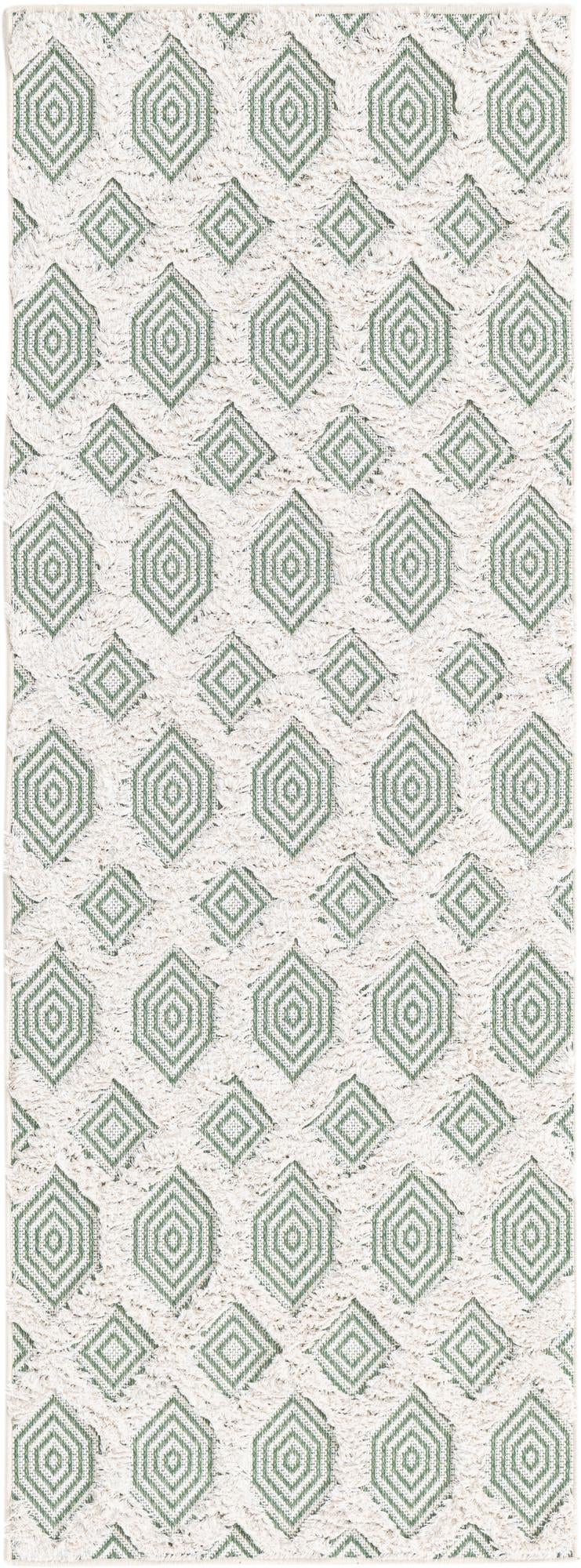 Marbella Meadows Collection Area Rug - Sierra Runner Green lifestyle 52