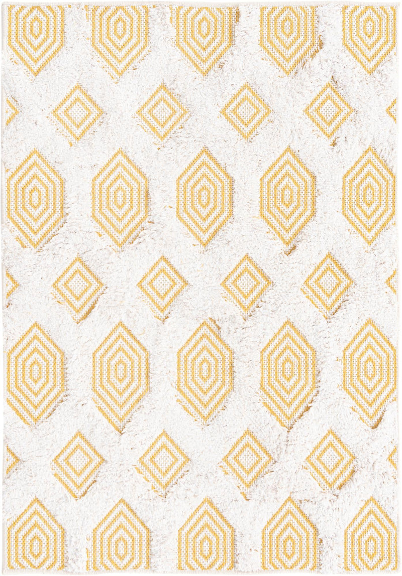 Marbella Meadows Collection Area Rug - Sierra Rectangle Yellow lifestyle 5